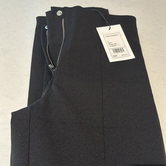 Theory Clean Cigarette Modern Ski Stretch Nylon Ankle Pants size 2 Black NWT - Picture 10 of 10